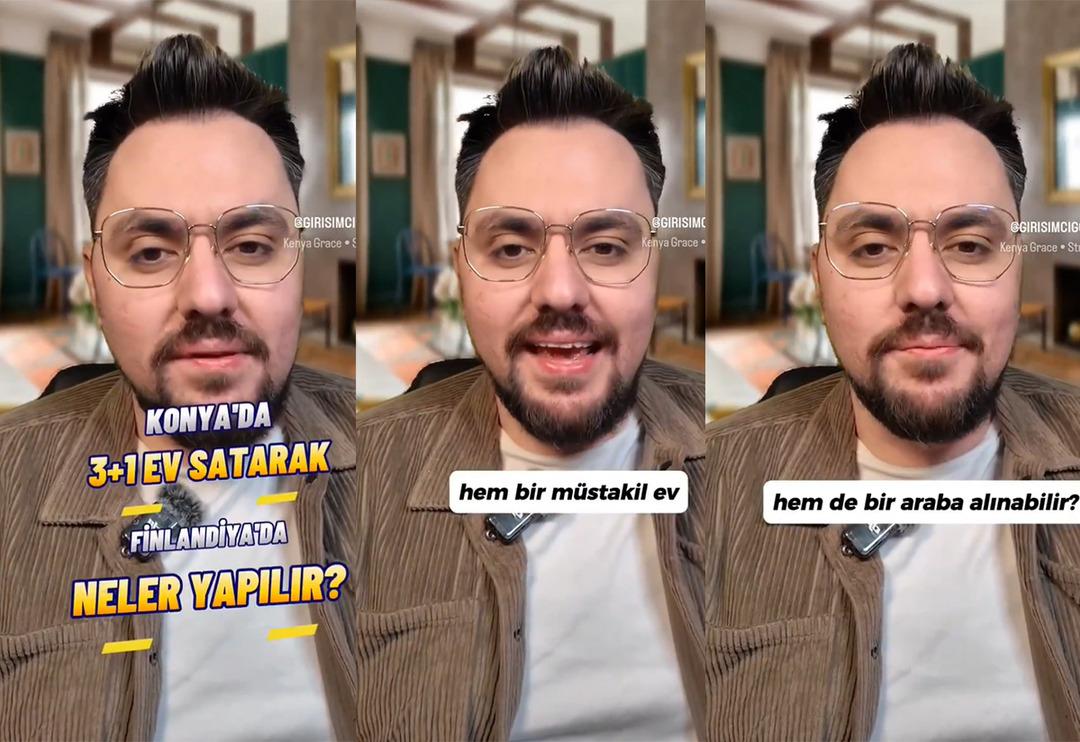 'Konya'da ev satarak Finlandiya'da neler yapılabilir?' diyerek paylaştı! G&ouml;l manzaralı ev ve son model araba... Sosyal medyada olay oldu