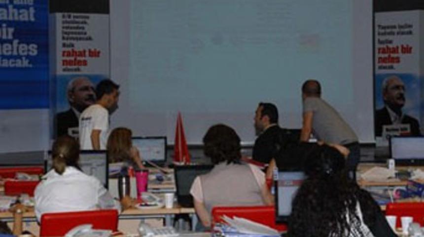 CHP se&ccedil;im sonu&ccedil;larını b&ouml;yle izliyor