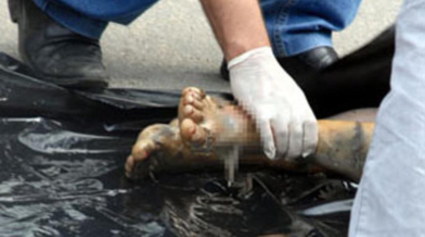 Tırnakları ojeli, başsız erkek cesedi