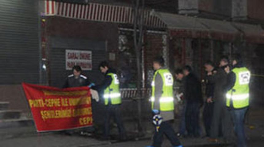 Bombalı pankart paniği