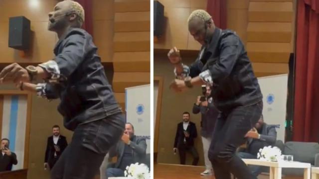 Trabzonspor'un eski yıldızların İbrahim Yattara'dan muhteşem kolbastı performansı!