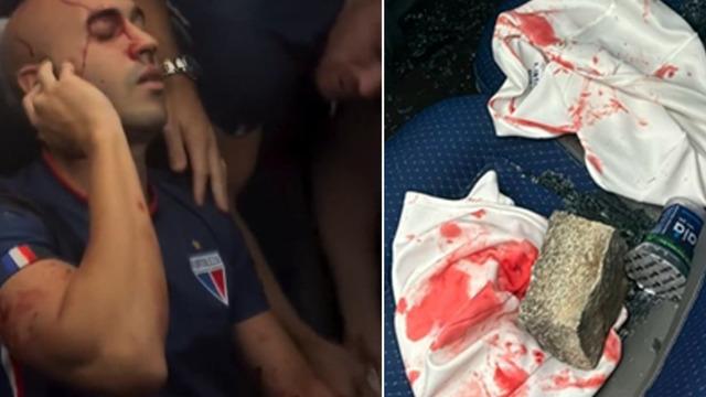 Brezilya'da oynanan futbol maçının ardından takım otobüsüne bombalı saldırı düzenlendi! Çok sayıda yaralı var...