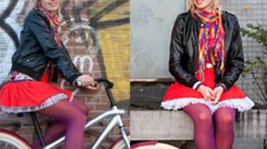 Polis 'seksi bisikletli'yi durdurdu
