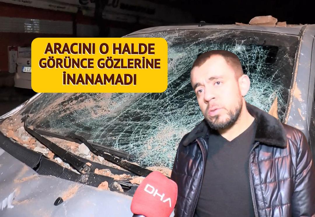 G&ouml;r&uuml;nt&uuml;ler İstanbul'dan! Gece yarısı yaşandı: Evden &ccedil;ıktıklarında ara&ccedil;larını bu halde buldular