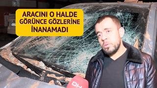 Görüntüler İstanbul'dan! Gece yarısı yaşandı: Evden çıktıklarında araçlarını bu halde buldular