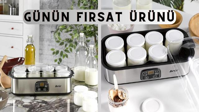 Hem sağlıklı hem bütçe dostu! Son zamanların en popüler mutfak ürünlerinden Briz Yoğurt Makinesi indirime girdi
