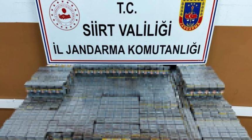 Siirt&rsquo;te bin 100 paket ka&ccedil;ak sigara ele ge&ccedil;irildi