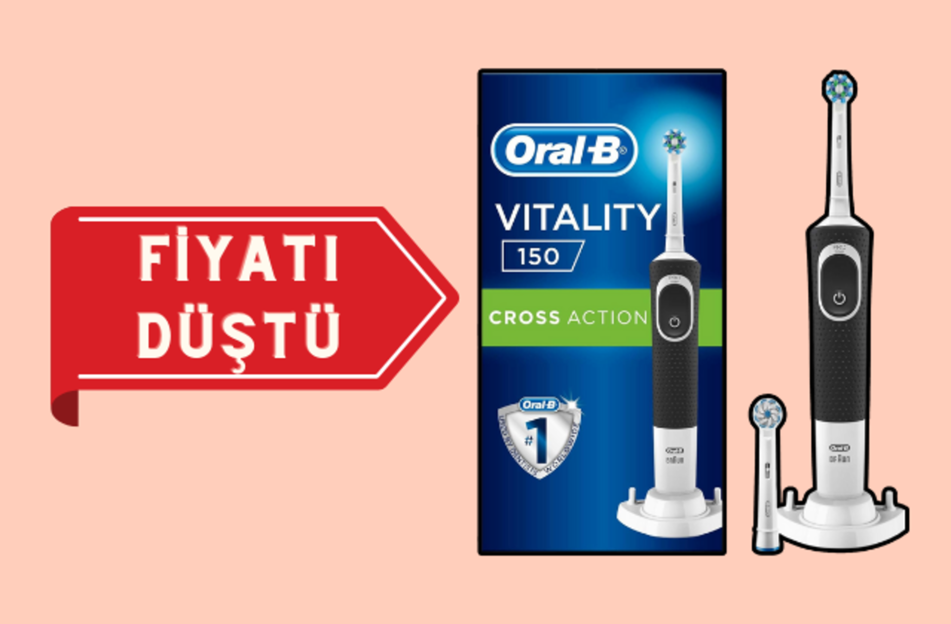 Fiyatı 779 TL'ye düştü! Ağız ve diş sağlığınız için olmazsa olmaz Oral-B D150 Şarj Edilebilir Diş Fırçası'nda indirim