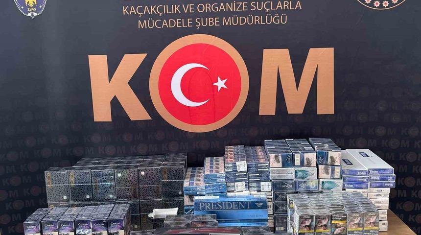 Erzurum’da 645 paket kaçak sigara yakalandı