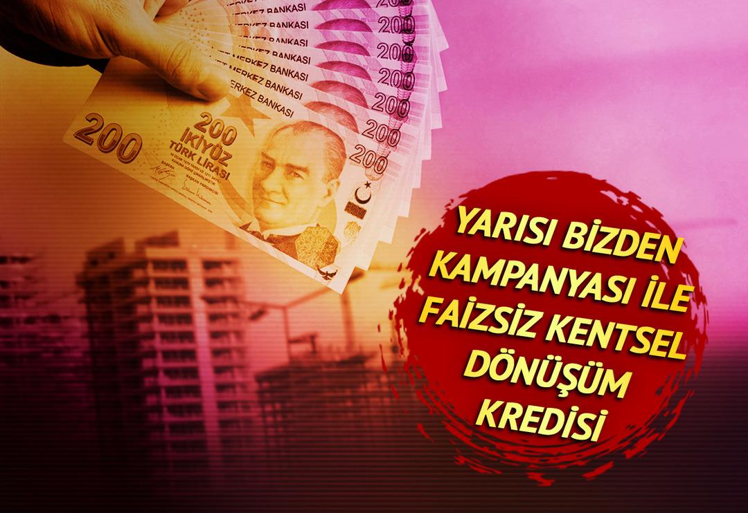 İstanbul&rsquo;da d&ouml;n&uuml;ş&uuml;m zamanı! &lsquo;Yarısı Bizden&rsquo; kampanyasında detaylar belli oldu: Kentsel d&ouml;n&uuml;ş&uuml;mde geri &ouml;demesiz, faizsiz kredi desteği&hellip;