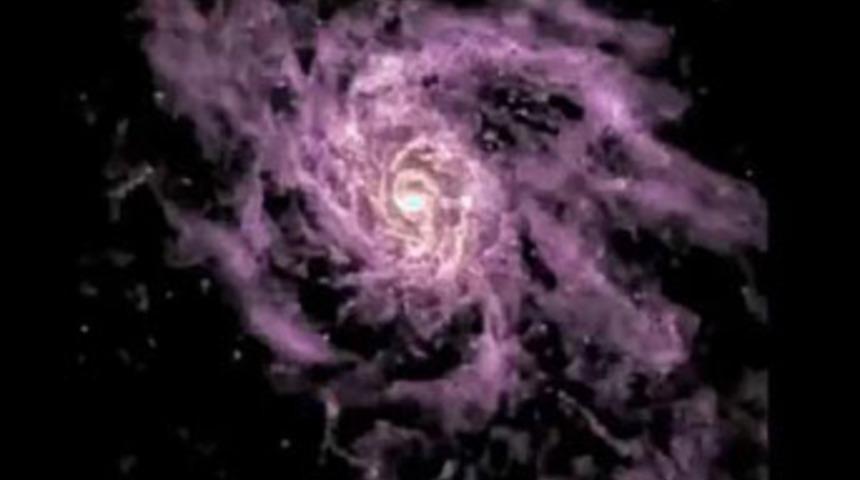 Samanyolu'nun ilk ger&ccedil;ek&ccedil;i animasyonu