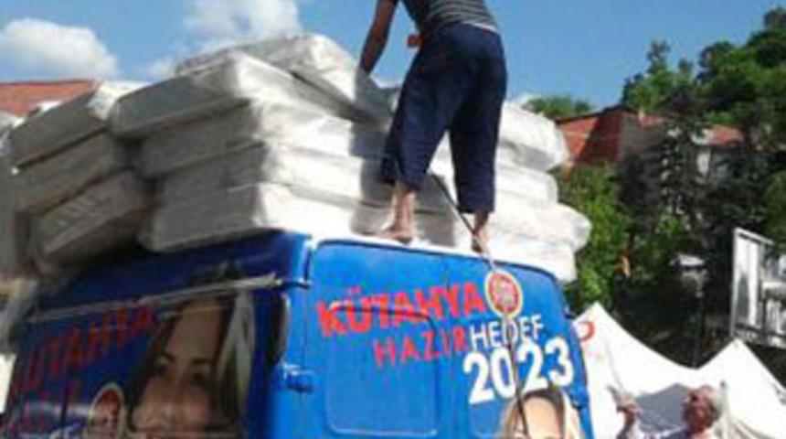 Simav'da yardım skandalı