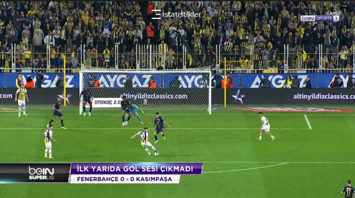 Fenerbahçe'nin golü iptal edildi, ilk yarının bitiş düdüğü çaldı! Sarı-Lacivertli oyuncular hakeme koştu G3