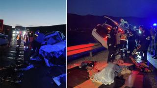 Ankara’da mezarlık ziyareti dönüşü feci kaza!