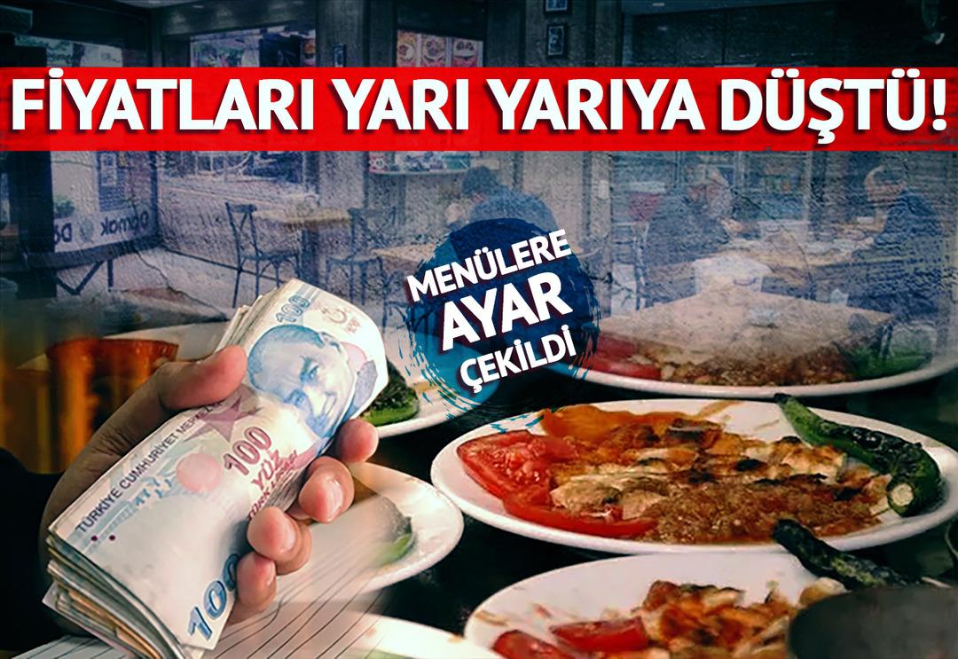 Restoranlarda yeni d&ouml;nem başladı: Yemek men&uuml;leri değişti! Patlıcan kebabı da yarı fiyatına d&uuml;şt&uuml;