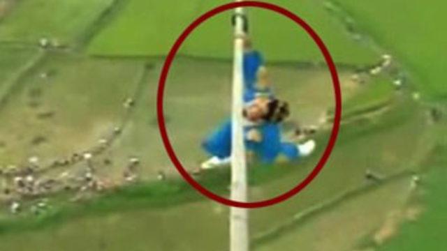 Çinli akrobattan nefes kesen deneme