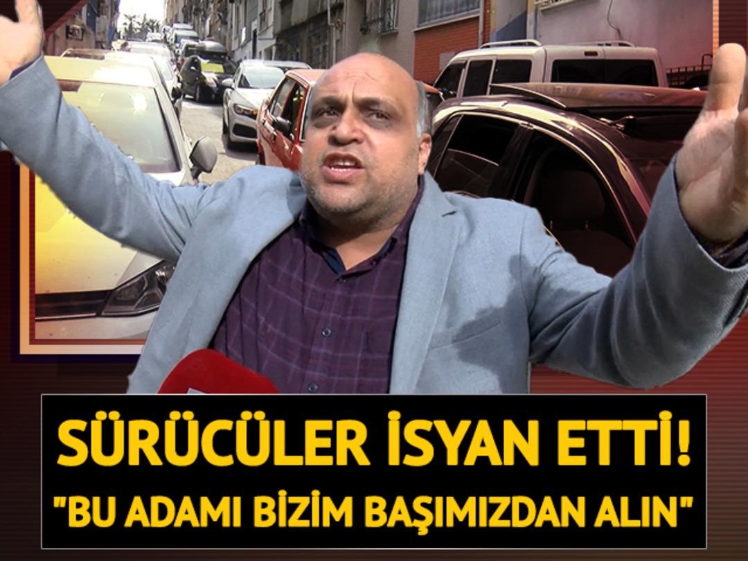 Esenler'de s&uuml;r&uuml;c&uuml;leri isyan ettiren olay! Plakalarını kapatıp eylem yaptılar: "Bu adamı bizim başımızdan alın"