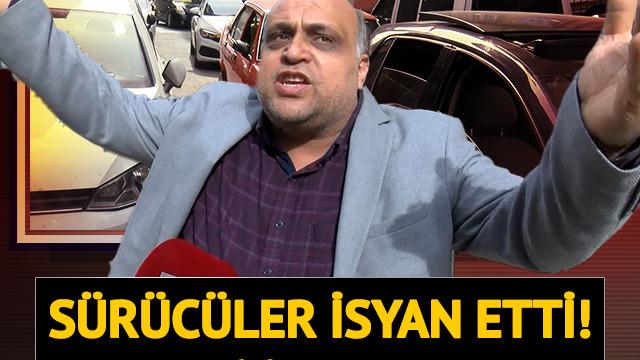 Esenler'de sürücüleri isyan ettiren olay! Plakalarını kapatıp eylem yaptılar: Bu adamı bizim başımızdan alın