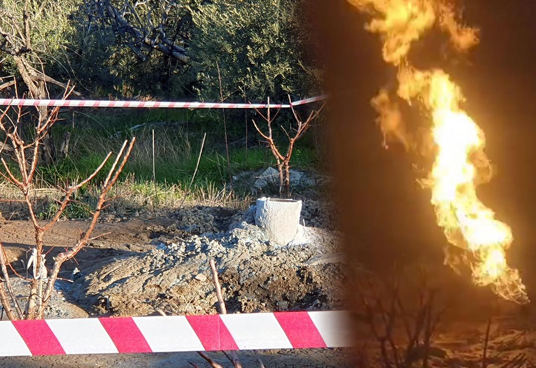 Yer: Mersin! Bah&ccedil;esini kazarken buldu, alev alınca yetkililere haber verdi