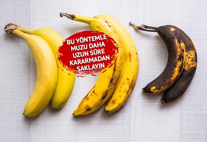 Muzların uzun süre kararmadan durması için basit tüyoyu paylaştı! '10 gün boyunca taze kalacak'