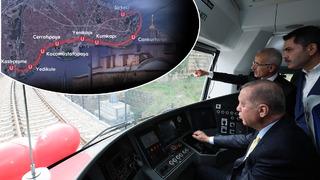 Sirkeci-Kazlıçeşme hattının açılışında ilk seferi Erdoğan yaptı! İmamoğlu'nu hedef aldı: Nasıl olduysa, bir yanlışlık oldu...