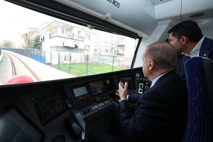 Sirkeci-Kazlıçeşme hattının açılışında ilk seferi Erdoğan yaptı! İmamoğlu'nu hedef aldı: Nasıl olduysa, bir yanlışlık oldu... G3