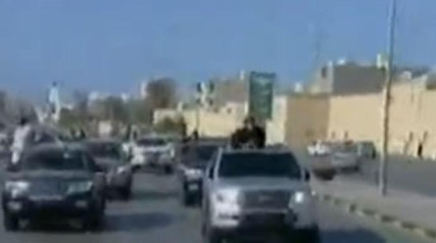 Trablus'ta Kaddafi şov