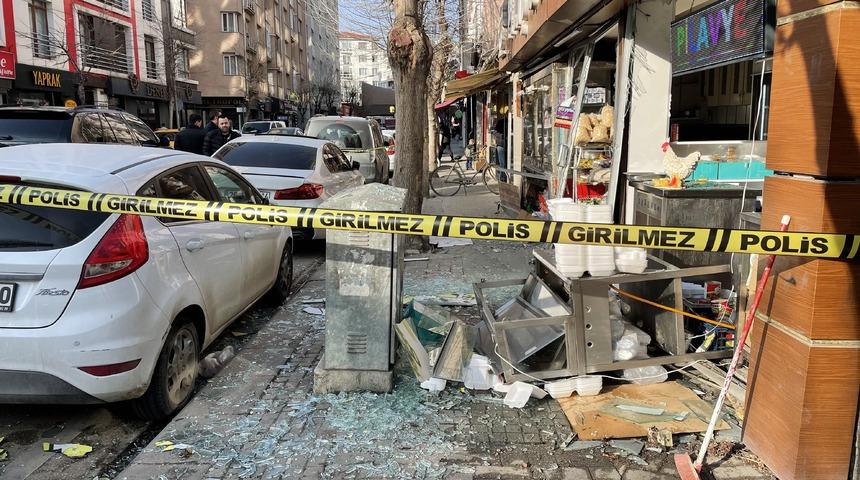 Eskişehir'de bir iş yerinde patlama sonucu hasar oluştu
