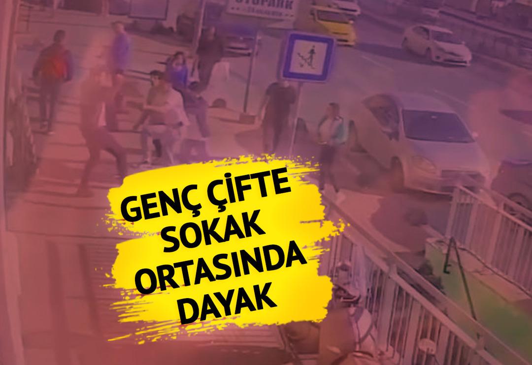 Gen&ccedil; &ccedil;ifte İstanbul'un g&ouml;beğinde dayak! Araya girenler bile zorlandı: 15 bin detayı dikkat &ccedil;ekti