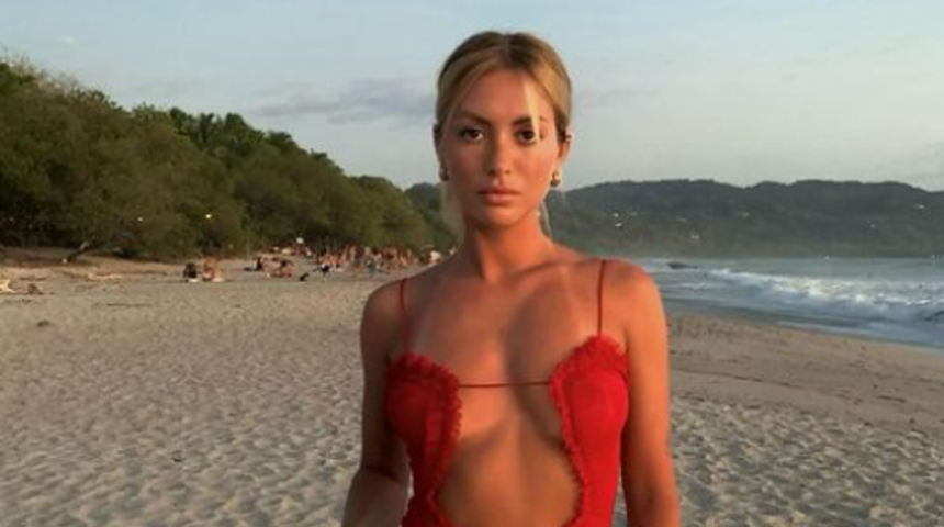 Sosyal medya fenomeni Pauline Tantot'u sıcak fena vurdu! Kanonun üzerinde güneşlendiği anları paylaştı