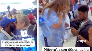 Nijerya'daki manzara sosyal medyada gündem oldu! Ülkeden kaçmak isteyenlerin önlerine gelen ilk turiste evlenme teklifi ettiği iddia edildi