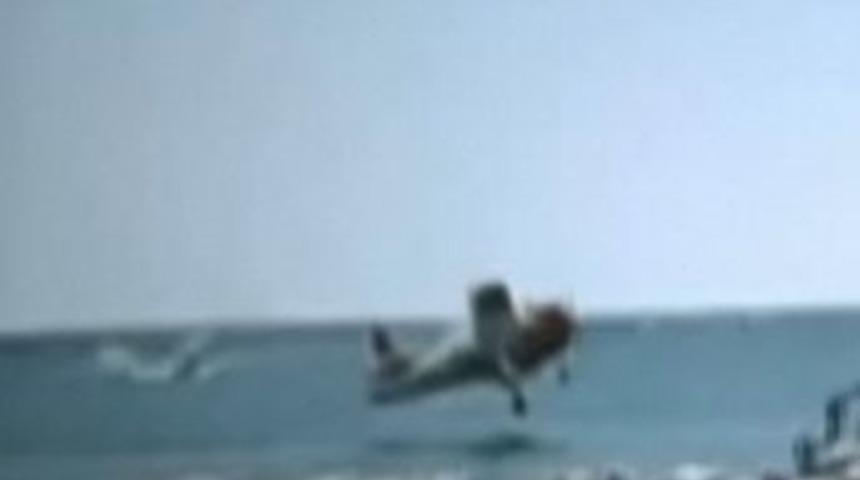 Piste metreler kala denize çakıldı