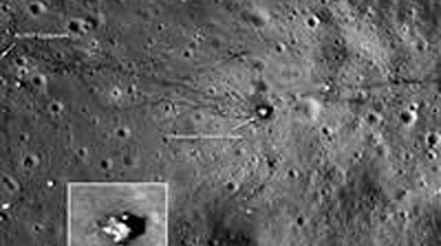 Ay y&uuml;zeyindeki insan izleri