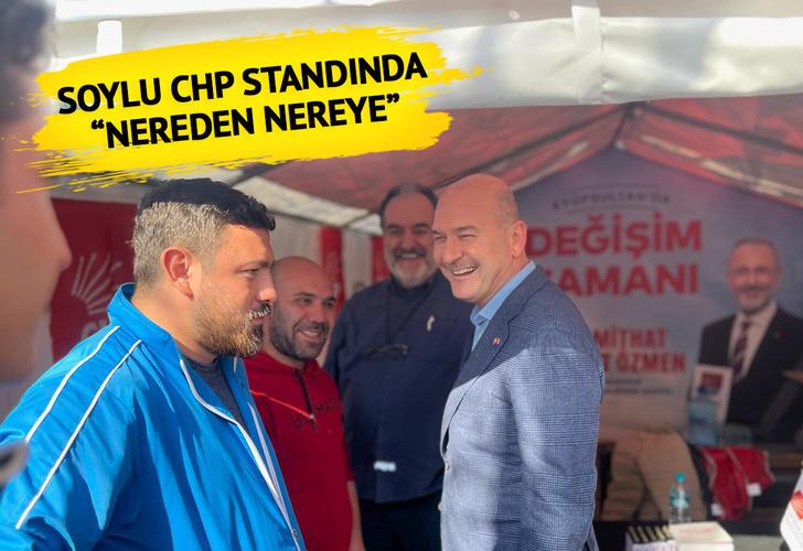 Süleyman Soylu CHP standını ziyaret etti! Kahkahaların havada uçuştuğu görüşmeyle ilgili Saymaz'dan çarpıcı çıkış geldi: Özellikle bir olayı hatırlattı 18517752-728xauto