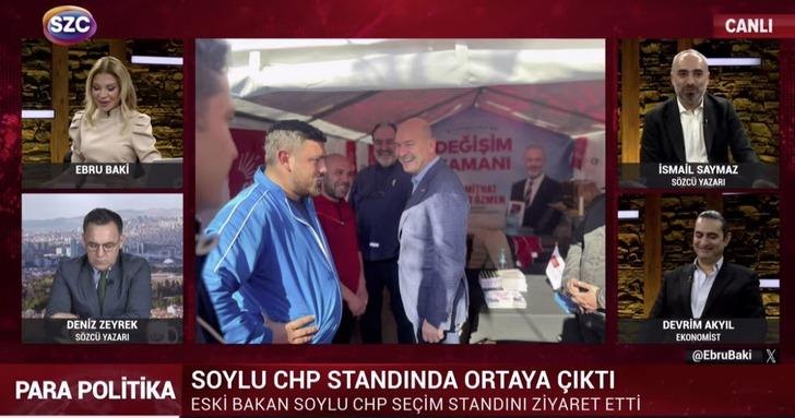 Süleyman Soylu CHP standını ziyaret etti! Kahkahaların havada uçuştuğu görüşmeyle ilgili Saymaz'dan çarpıcı çıkış geldi: Özellikle bir olayı hatırlattı G4