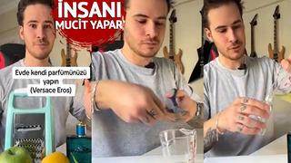 Dünyaca ünlü bir markanın parfümünü evinde yaptı! Binlerce lira vermek yerine kendisini yaptı: Biraz limon biraz elma...