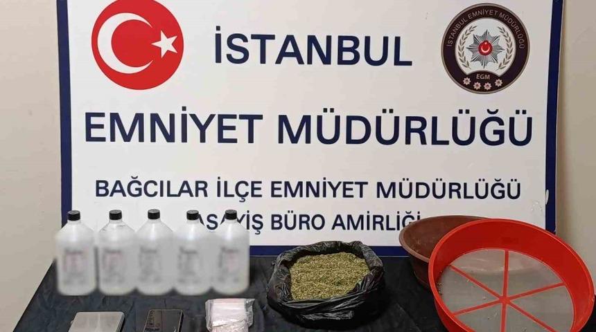 Bağcılar’da uyuşturucu ticareti yapıldığı belirlenen adrese operasyon düzenlendi
