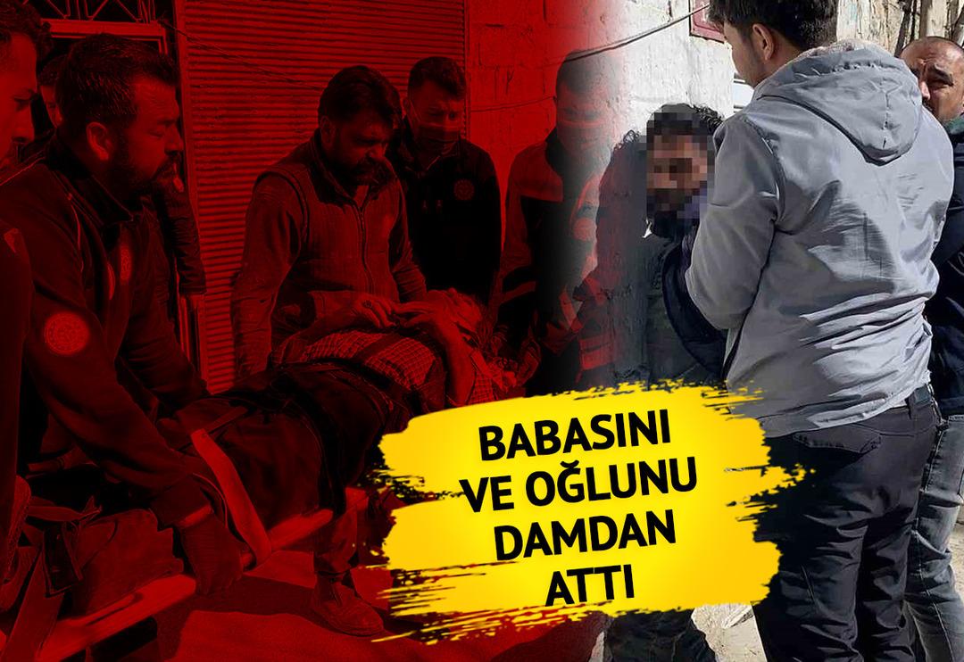 Adıyaman'da akıllara durgunluk veren dehşet! G&ouml;rme engelli babası ile 12 yaşındaki oğlunu damdan attı