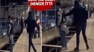 Herkesin içinde pantolonunun fermuarını açarak denize tuvaletini yapan adamı itti! O anlar sosyal medyada gündem oldu