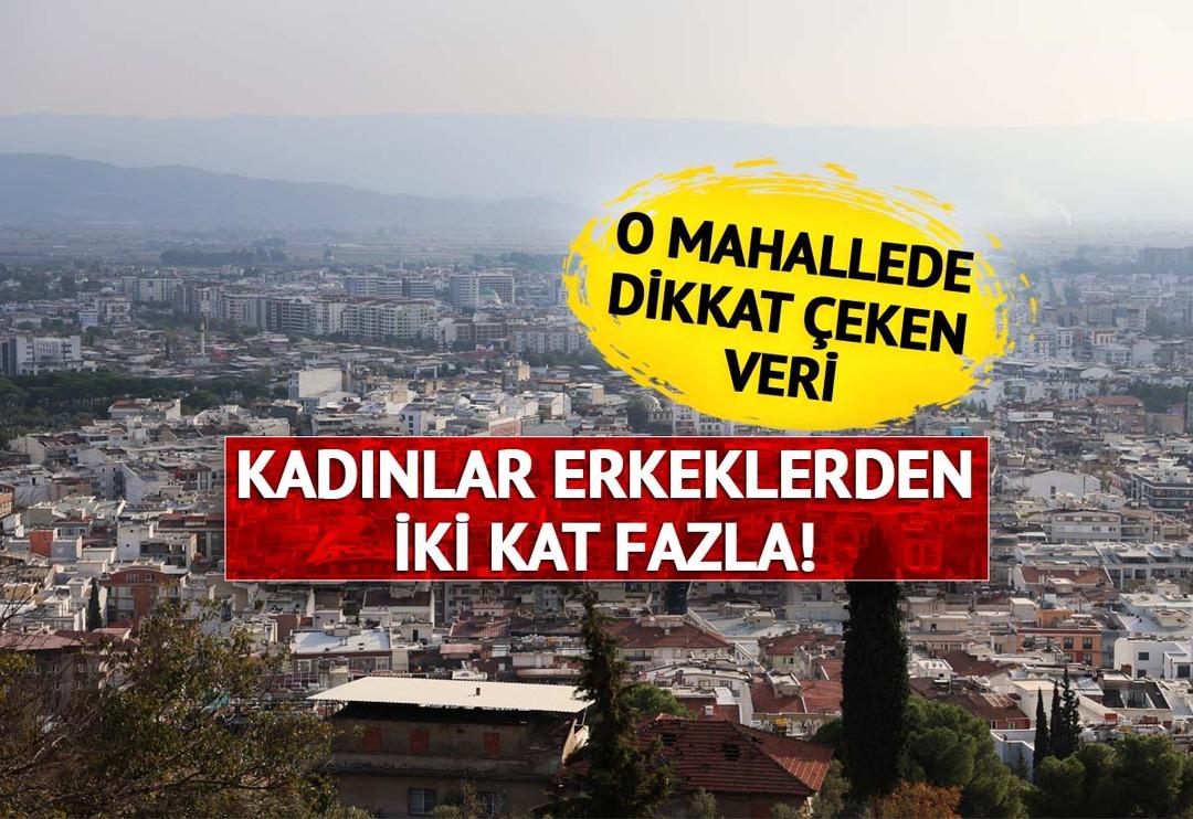 Bu mahallede kadın n&uuml;fusu erkeklerden iki kat fazla! Rakamlar belli oldu... O detay dikkat &ccedil;ekti