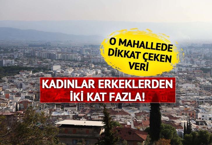 Bu mahallede kadın nüfusu erkeklerden iki kat fazla! Rakamlar belli oldu... O detay dikkat çekti