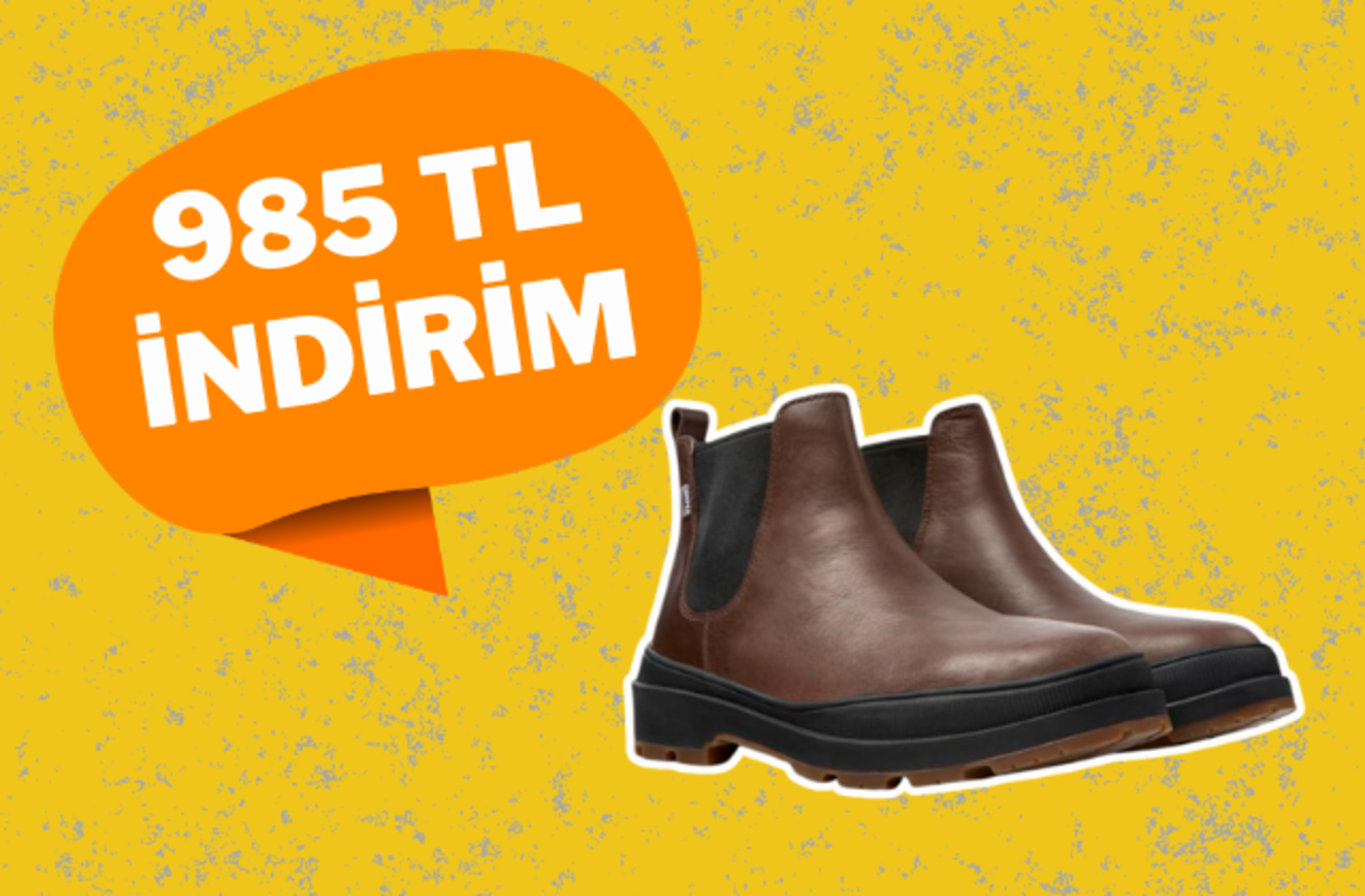 Camper indiriminin yıldız parçası! Hakiki deri bot 985 TL indirimle satışta