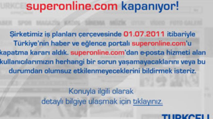 Superonline.com kapanıyor