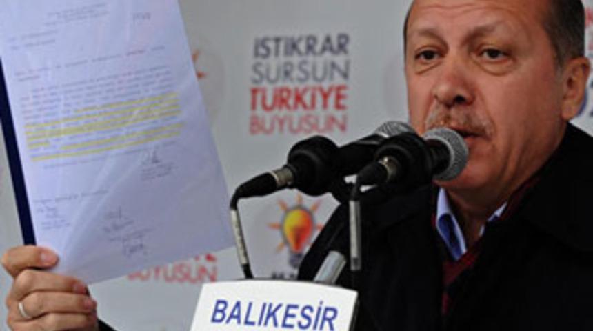 Erdoğan Kılıçdaroğlu'nu belgeyle vurdu!