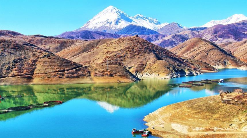 Kahramanmaraş Kandil Barajı’ndan kartpostallık görüntüler