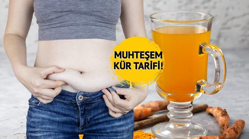 Davul gibi şişen göbeği indiriyor, karnı dümdüz yapıyor! 10 gün boyunca içildiğinde etki gösteriyor