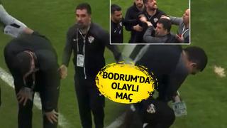 Bodrum'da olaylı maç! Çılgına döndüler... Arda Turan’a yabancı madde atıldı, Uğur Demirok hastaneye kaldırıldı! Başkanlar sahaya indi