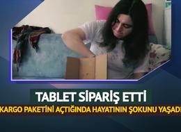 Tablet sipariş etti, kargo paketini açtığında hayatının şokunu yaşadı: "Zoruma gitti"