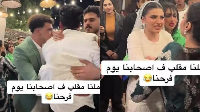 Olay görüntüler! Gelinle damat yaka paça kavgaya tutuştu: Davetliler neye uğradığını şaşırdı!