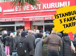 İstanbul'da 3 ayrı tarife! Et ve Süt Kurumu'nda kilosu 380 lira olan pirzola kasapta 1100 liraya satılıyor!